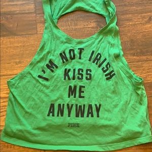 ☘️ St Patrick’s day open back crop top ☘️